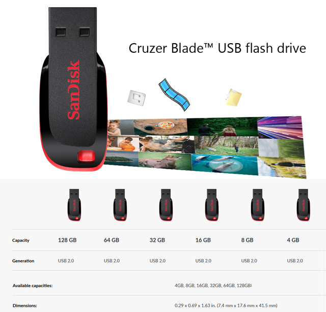 SanDisk CZ50 - 100% oryginalna pamięć USB 2.0 o pojemnościach: 16GB, 32GB, 64GB i 128GB - Wianko - 6