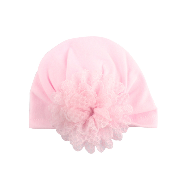 Kapelusz turban dla noworodka z kokardką z cekinami - letnia czapka dziewczynki z miękkiej bawełny - zdjęcie rekwizytowe - Wianko - 22