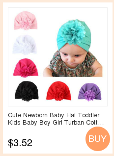 Kapelusz turban dla noworodka z kokardką z cekinami - letnia czapka dziewczynki z miękkiej bawełny - zdjęcie rekwizytowe - Wianko - 7