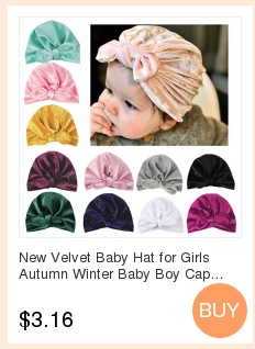 Kapelusz turban dla noworodka z kokardką z cekinami - letnia czapka dziewczynki z miękkiej bawełny - zdjęcie rekwizytowe - Wianko - 4