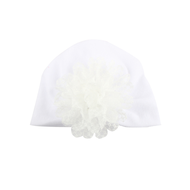 Kapelusz turban dla noworodka z kokardką z cekinami - letnia czapka dziewczynki z miękkiej bawełny - zdjęcie rekwizytowe - Wianko - 21