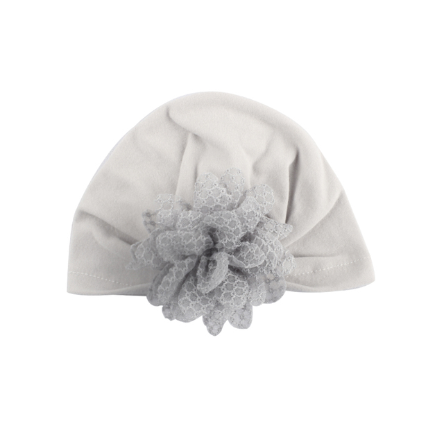 Kapelusz turban dla noworodka z kokardką z cekinami - letnia czapka dziewczynki z miękkiej bawełny - zdjęcie rekwizytowe - Wianko - 23