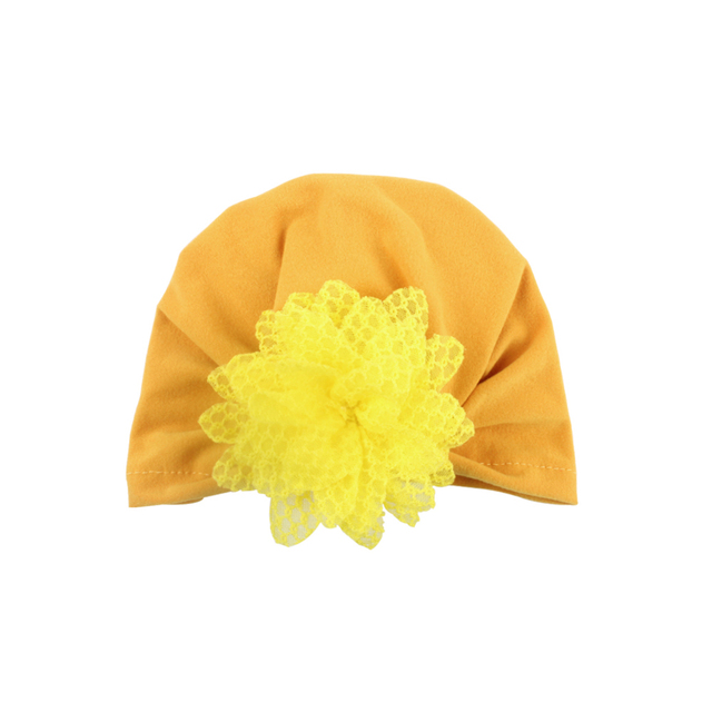 Kapelusz turban dla noworodka z kokardką z cekinami - letnia czapka dziewczynki z miękkiej bawełny - zdjęcie rekwizytowe - Wianko - 24