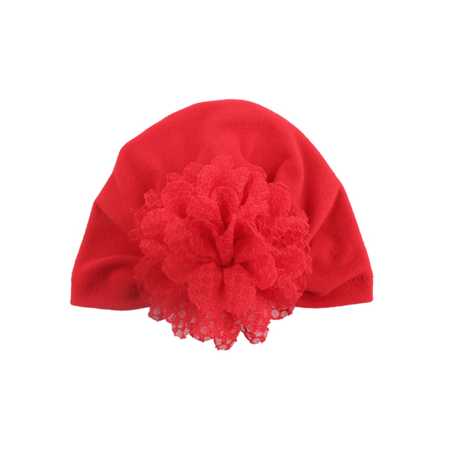 Kapelusz turban dla noworodka z kokardką z cekinami - letnia czapka dziewczynki z miękkiej bawełny - zdjęcie rekwizytowe - Wianko - 16