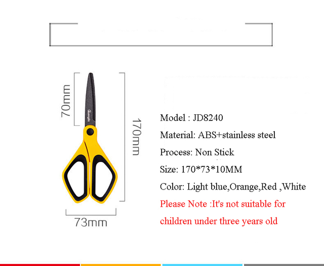 Nożyczki Fizz antyadhezyjne do biurowych materiałów - nieprzywierające do papieru - Wianko - 2