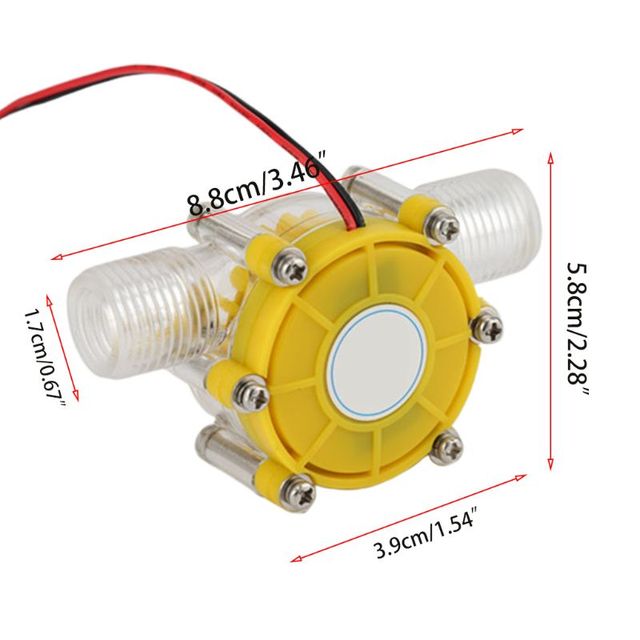 Pompa przepływowa wody Mini turbina konwersja przepływu hydrogenerator DC 5V/12V/80V 10W - Wianko - 1