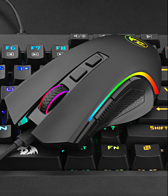 Bezprzewodowa mysz do gier Redragon M602KS z podświetleniem LED RGB, 8 programowalnymi przyciskami i nagrywaniem makr - Wianko - 16