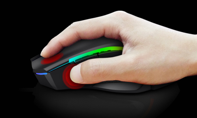 Bezprzewodowa mysz do gier Redragon M602KS z podświetleniem LED RGB, 8 programowalnymi przyciskami i nagrywaniem makr - Wianko - 4