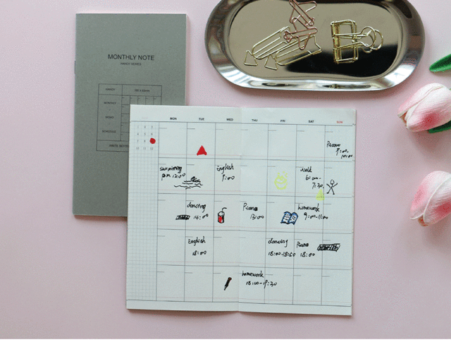 Biznesowy notebook pokrywa A6 PU notebook tygodniowy czas planowania harmonogramu zarządzania notatnik skóra bill papierowa torba do przechowywania - Wianko - 10
