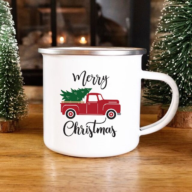 Kubek kreatywny z motywem ciężarówki, idealny na Boże Narodzenie, do kawy, wina, deserów i mleka - Wianko - 20