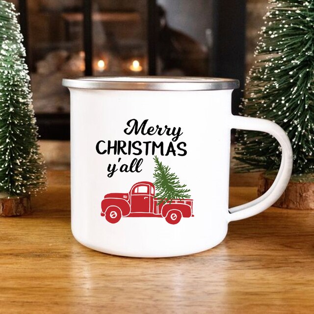Kubek kreatywny z motywem ciężarówki, idealny na Boże Narodzenie, do kawy, wina, deserów i mleka - Wianko - 18