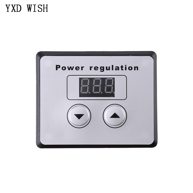 Regulator napięcia AC 0-220V 10000W - silikonowy, elektroniczny, ściemniacz termostat + mierniki cyfrowe - Wianko - 15