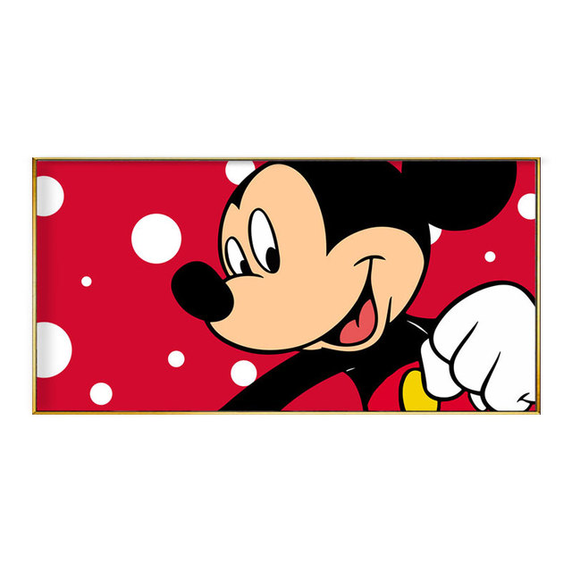 Plakat i druk obrazu na płótnie Mickey Mouse i kaczor Donald z Disneya do dekoracji wnętrza domu dla dzieci i salonu - Wianko - 7