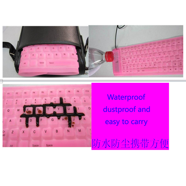 Uniwersalna składana klawiatura Bluetooth wodoodporna, miękka silikonowa mini klawiatura do iPad/iPhone/smartfonów - pokrywa do pianina - Wianko - 10