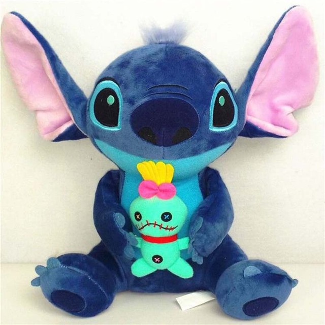 Pluszowa poduszka Disney Lilo i Stitch, 23 cm, nadziewana, urocza, dekoracja domu, prezent dla dzieci, zabawka - Wianko - 2
