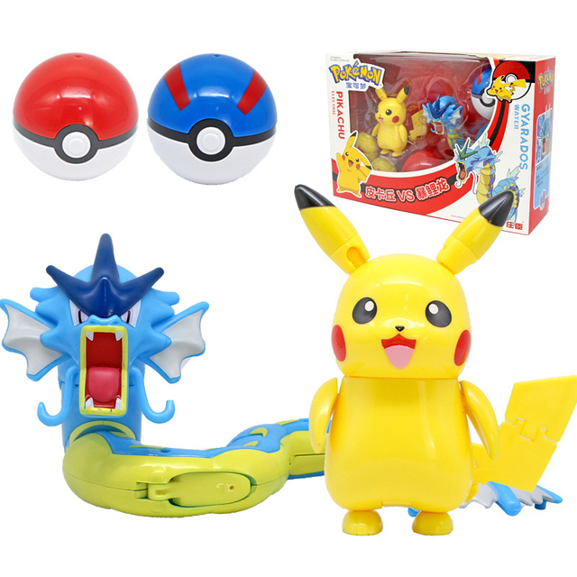 Pokemon Box Figurka Deformacja Pikachu Venusaur Charizard Gyarados Mewtwo Pokeball Kieszonkowy Potwór Anime Zabawka Dla Dzieci - Wianko - 9