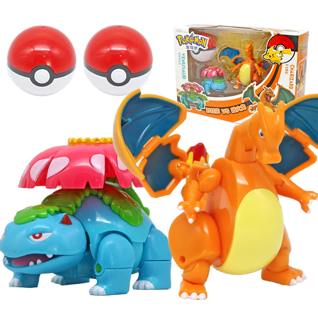 Pokemon Box Figurka Deformacja Pikachu Venusaur Charizard Gyarados Mewtwo Pokeball Kieszonkowy Potwór Anime Zabawka Dla Dzieci - Wianko - 5