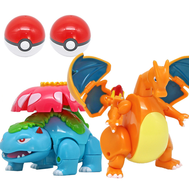 Pokemon Box Figurka Deformacja Pikachu Venusaur Charizard Gyarados Mewtwo Pokeball Kieszonkowy Potwór Anime Zabawka Dla Dzieci - Wianko - 6