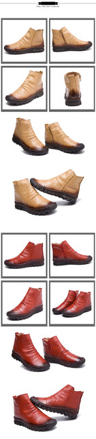 Kobiece, oryginalne skórzane buty designer AARDIMI na jesień/zimę. Solidne, płaskie martensy na co dzień - Wianko - 18