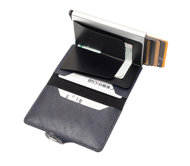 Nowoczesne etui RFID EISIPURI 2021 na karty męskie z antymagnetyczną ochroną, wykonane z wytrzymałej skóry PU, stylowa mini torebka damsko-męska - Wianko - 18