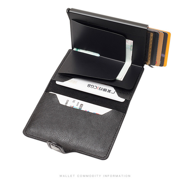 Nowoczesne etui RFID EISIPURI 2021 na karty męskie z antymagnetyczną ochroną, wykonane z wytrzymałej skóry PU, stylowa mini torebka damsko-męska - Wianko - 15