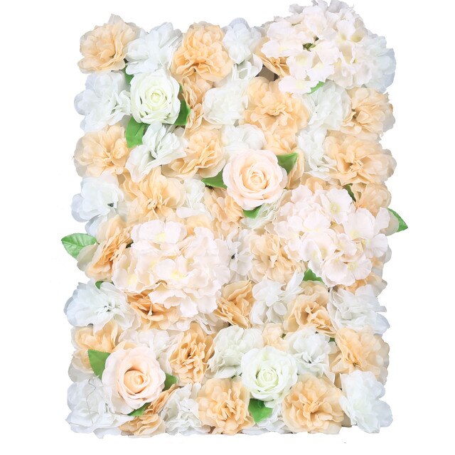 Dekoracja ściany: Trójwymiarowe jedwabne kwiaty ślubne - Wianko - 5