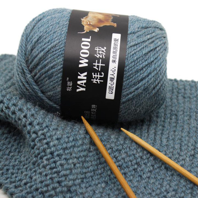 Wysokiej jakości kaszmirowy sweter szalik z mieszaniny Yak wełny i merino gruba przędza 500g - Wianko - 2