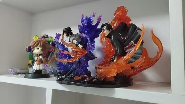 Figurka Naruto Shippuuden Uchiha Itachi Sasuke Susanoo GK Model Figma - kolekcjonerski produkt działu Figurki akcji - Wianko - 13