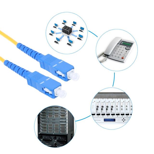 Kabel światłowodowy pojedynczy SC/UPC-SM 3mm Patch Cord - różne długości - Wianko - 2