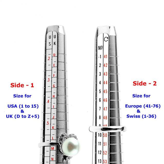 Narzędzia jubilerskie - Drążek metalowy pierścień Sizer do pomiaru rozmiarów palców pierścieni, kij powiększalnik, trzpień Gauge - zestaw narzędzi do tworzenia biżuterii - Wianko - 3