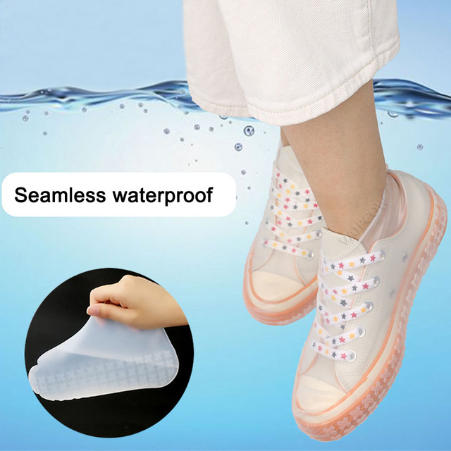 Nadające się do recyklingu silikonowe kalosze wielokrotnego użytku, wodoodporne i antypoślizgowe męskie pokrowce na buty kalosze Unisex - Wianko - 13