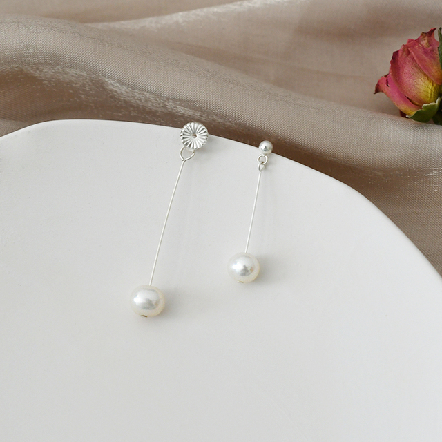 Słodkowodne kolczyki ASHIQI z naturalną perłą, 925 srebro - moda i elegancja - Wianko - 2