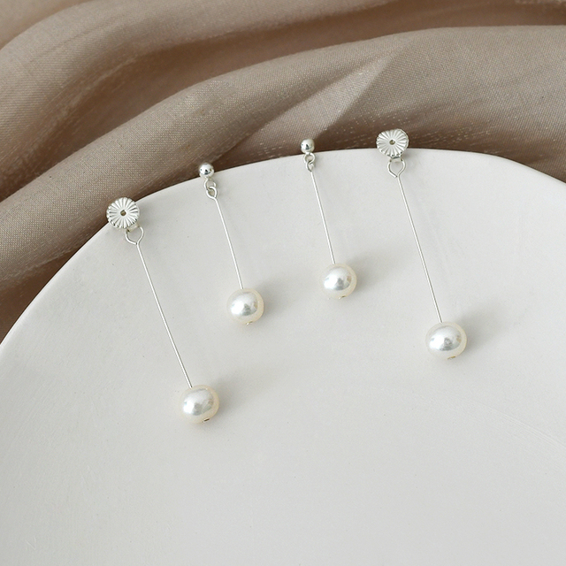 Słodkowodne kolczyki ASHIQI z naturalną perłą, 925 srebro - moda i elegancja - Wianko - 6