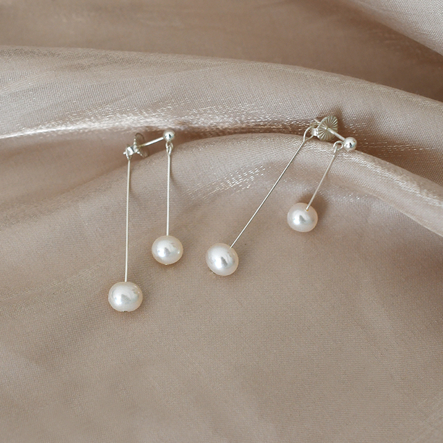 Słodkowodne kolczyki ASHIQI z naturalną perłą, 925 srebro - moda i elegancja - Wianko - 5