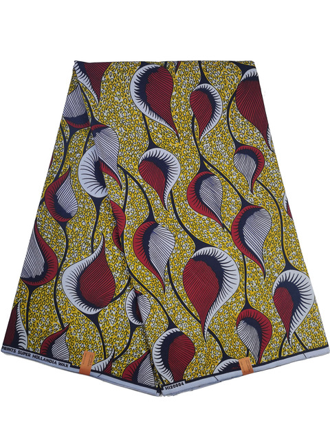Afrykańska tkanina woskowana Ankara z nadrukami Batik, wysokiej jakości bawełniany materiał z wstawkami, do szycia ubrań N601a - Wianko - 17