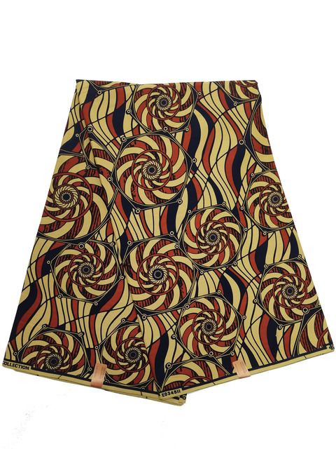 Afrykańska tkanina woskowana Ankara z nadrukami Batik, wysokiej jakości bawełniany materiał z wstawkami, do szycia ubrań N601a - Wianko - 12