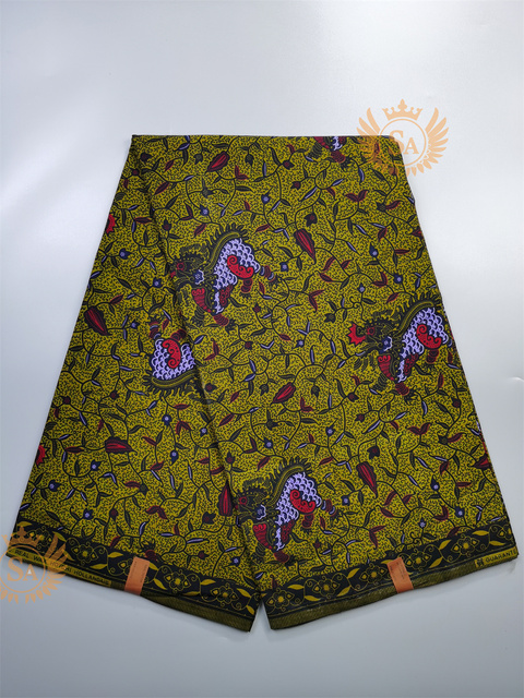 Afrykańska tkanina woskowana Ankara z nadrukami Batik, wysokiej jakości bawełniany materiał z wstawkami, do szycia ubrań N601a - Wianko - 10