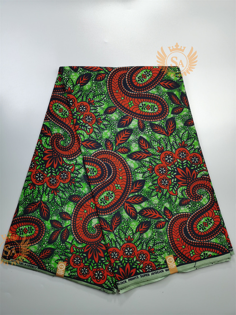 Afrykańska tkanina woskowana Ankara z nadrukami Batik, wysokiej jakości bawełniany materiał z wstawkami, do szycia ubrań N601a - Wianko - 39