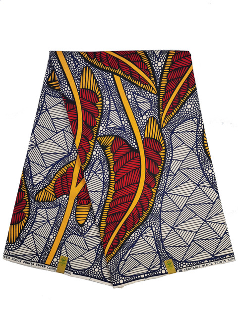 Afrykańska tkanina woskowana Ankara z nadrukami Batik, wysokiej jakości bawełniany materiał z wstawkami, do szycia ubrań N601a - Wianko - 21