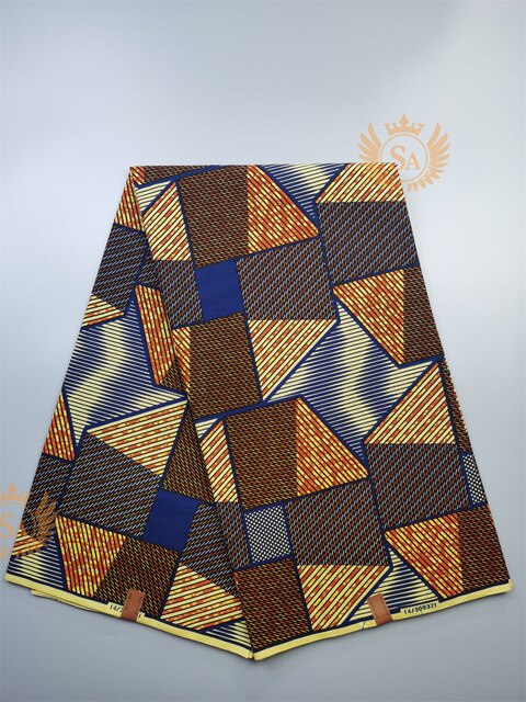 Afrykańska tkanina woskowana Ankara z nadrukami Batik, wysokiej jakości bawełniany materiał z wstawkami, do szycia ubrań N601a - Wianko - 44