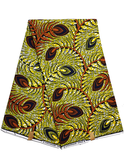 Afrykańska tkanina woskowana Ankara z nadrukami Batik, wysokiej jakości bawełniany materiał z wstawkami, do szycia ubrań N601a - Wianko - 4