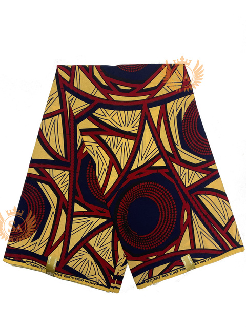Afrykańska tkanina woskowana Ankara z nadrukami Batik, wysokiej jakości bawełniany materiał z wstawkami, do szycia ubrań N601a - Wianko - 23