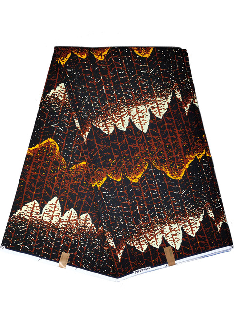 Afrykańska tkanina woskowana Ankara z nadrukami Batik, wysokiej jakości bawełniany materiał z wstawkami, do szycia ubrań N601a - Wianko - 2