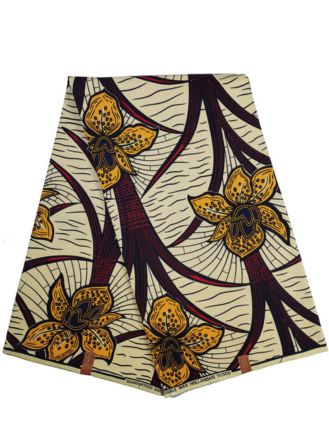 Afrykańska tkanina woskowana Ankara z nadrukami Batik, wysokiej jakości bawełniany materiał z wstawkami, do szycia ubrań N601a - Wianko - 16