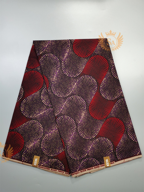 Afrykańska tkanina woskowana Ankara z nadrukami Batik, wysokiej jakości bawełniany materiał z wstawkami, do szycia ubrań N601a - Wianko - 37
