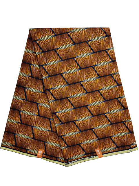Afrykańska tkanina woskowana Ankara z nadrukami Batik, wysokiej jakości bawełniany materiał z wstawkami, do szycia ubrań N601a - Wianko - 7