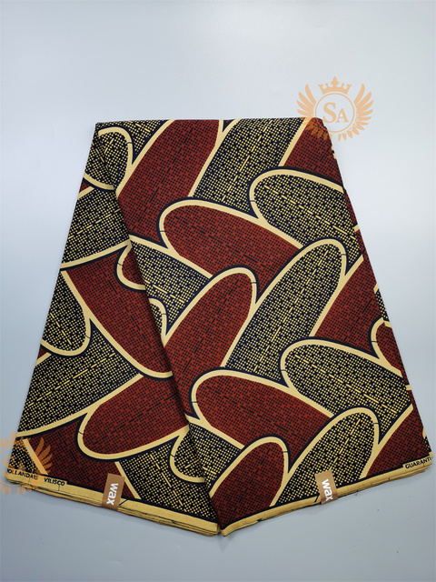 Afrykańska tkanina woskowana Ankara z nadrukami Batik, wysokiej jakości bawełniany materiał z wstawkami, do szycia ubrań N601a - Wianko - 32