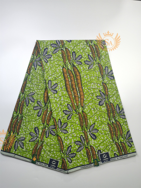 Afrykańska tkanina woskowana Ankara z nadrukami Batik, wysokiej jakości bawełniany materiał z wstawkami, do szycia ubrań N601a - Wianko - 43