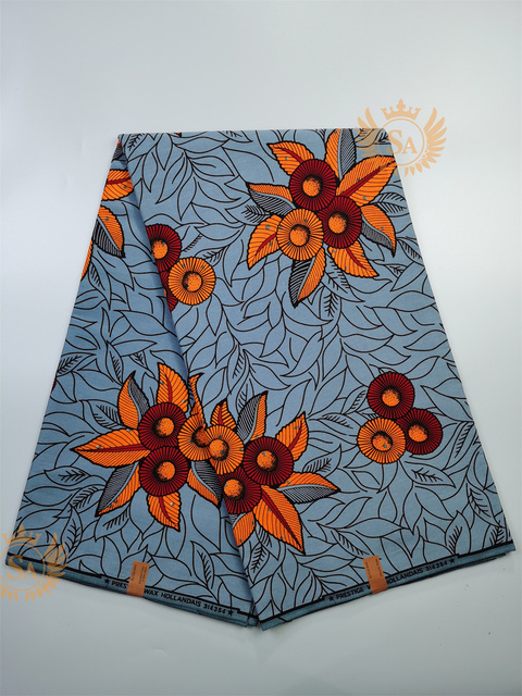Afrykańska tkanina woskowana Ankara z nadrukami Batik, wysokiej jakości bawełniany materiał z wstawkami, do szycia ubrań N601a - Wianko - 35