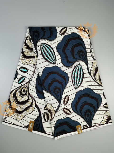 Afrykańska tkanina woskowana Ankara z nadrukami Batik, wysokiej jakości bawełniany materiał z wstawkami, do szycia ubrań N601a - Wianko - 41